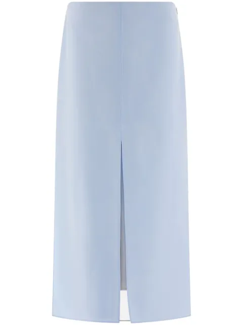 Ferragamo layered midi skirt Blue 775633