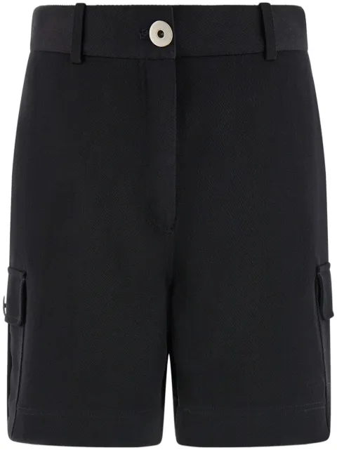 Ferragamo virgin wool utility shorts Black 776046