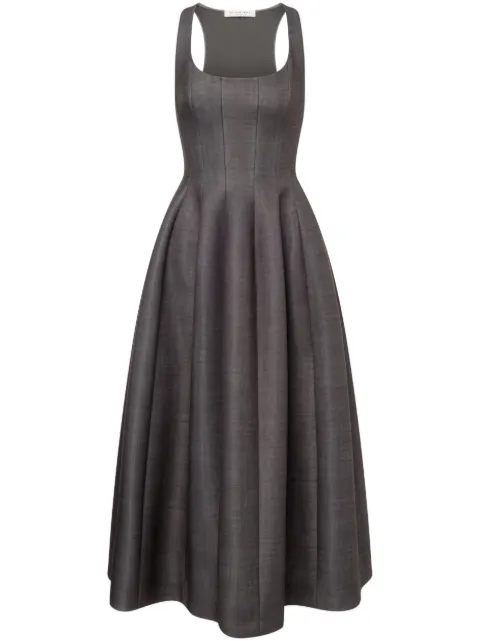 Philosophy Di Lorenzo Serafini square-neck full-skirt dress Grey A04025737