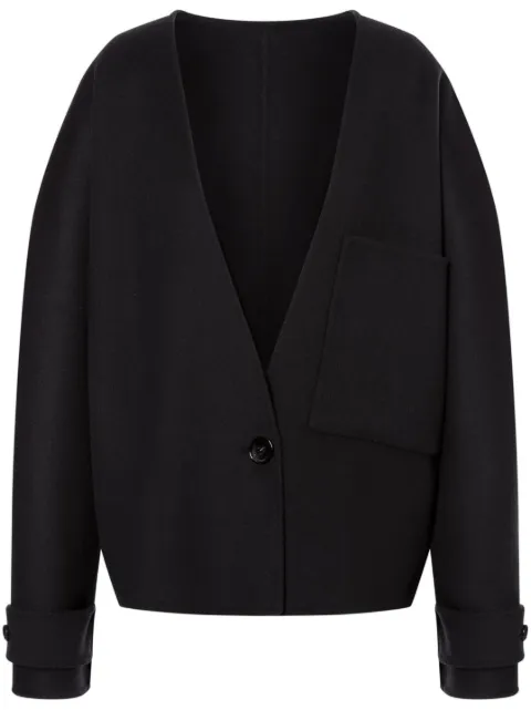 Philosophy Di Lorenzo Serafini V-neck wool-cashmere jacket Grey A06097159