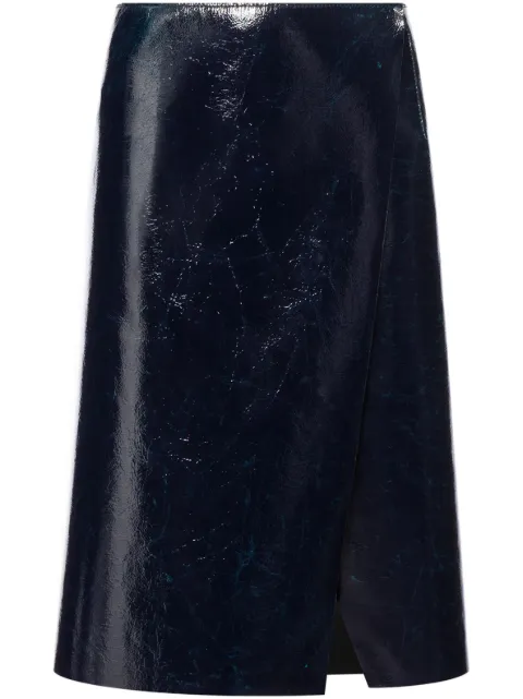 Philosophy Di Lorenzo Serafini glossy A-line skirt Blue A01067141