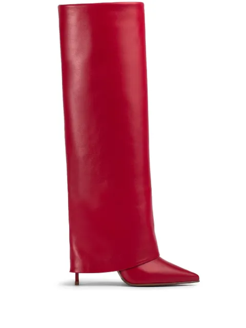 Le Silla Andy 120mm leather knee-high boots Red 2282V090RCPPGLO