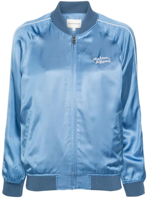 Maison Kitsuné Teddy bomber jacket Blue MW02103WF0023