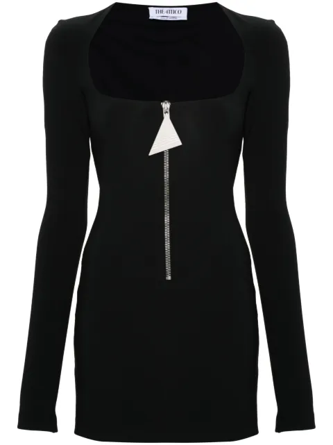 The Attico scoop-neck mini dress Black 248WCA312E100
