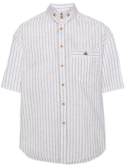 Vivienne Westwood Stripped Krall organic cotton shirt White 2401003IW00RU