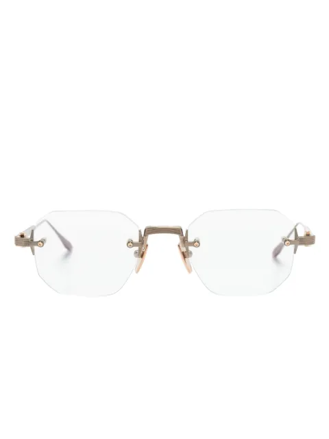 Akoni Juno-One square-frame glasses Gold AKX308B