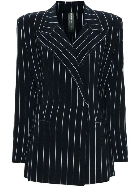 Norma Kamali pinstripe double-breasted blazer Blue KK1244PLB80642