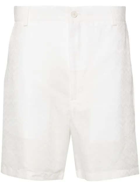Missoni zigzag-jacquard bermuda shorts White US24SI0NBW00RT