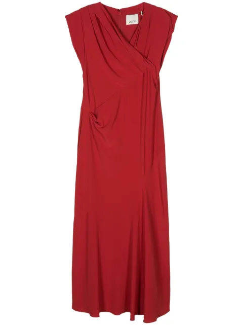 ISABEL MARANT Kidena sleeveless maxi dress Red RO0487FAB2J02I