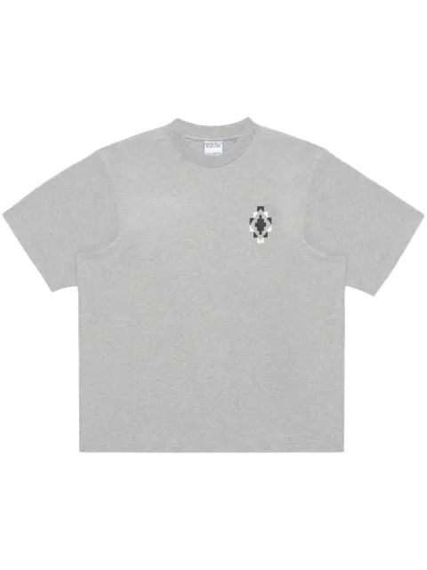 COUNTY OF MILAN Bandana Cross cotton T-shirt Grey CMAA054F24JER0030810