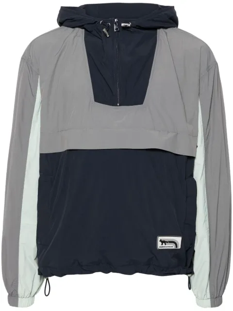 Maison Kitsuné Technical Windbreaker jacket Blue MM02102WQ0072