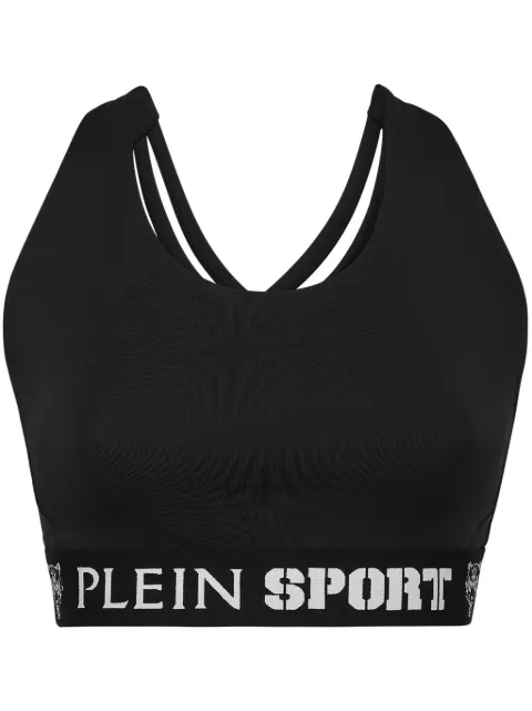 Plein Sport logo-underband sports bra Black FADCWJK0168STE003N
