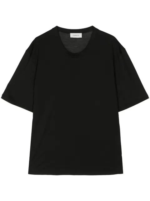 Laneus short-sleeve cotton T-shirt Black S4LAMAJP183110