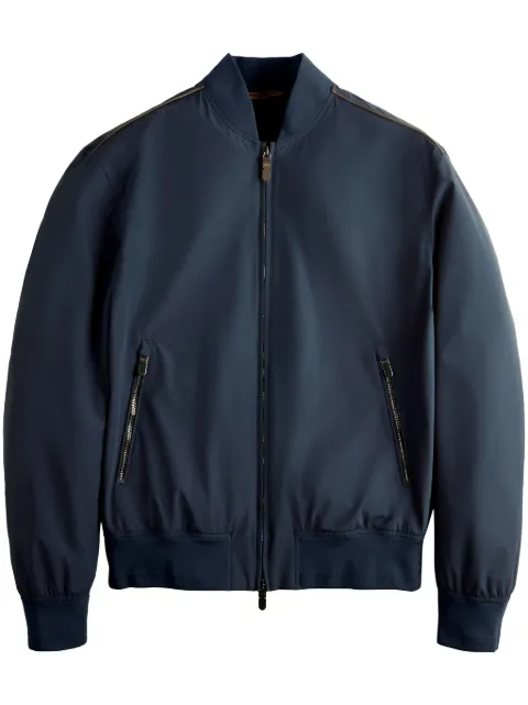 Tod's technical fabric bomber jacket Blue X1M11490420WFT