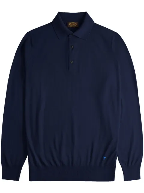 Tod's long-sleeved polo shirt Blue X8MC1498500WFV