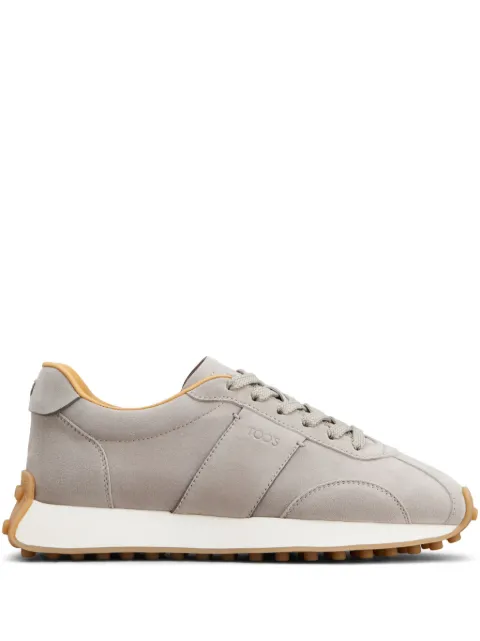 Tod's logo-stamp suede lace-up sneakers Grey XXW26L0IU41HR0