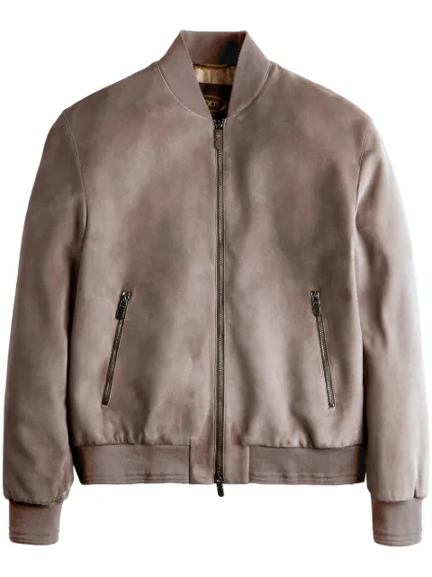 Tod's suede bomber jacket Brown X1M11490030WDN