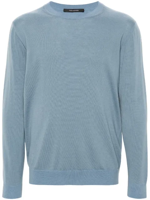 Tagliatore Twin fine-ribbed jumper Blue TWINPWI2405