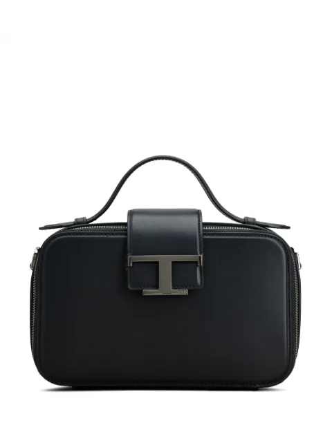 Tod's T-plaque leather camera bag Black XBMTSJH0100RLX