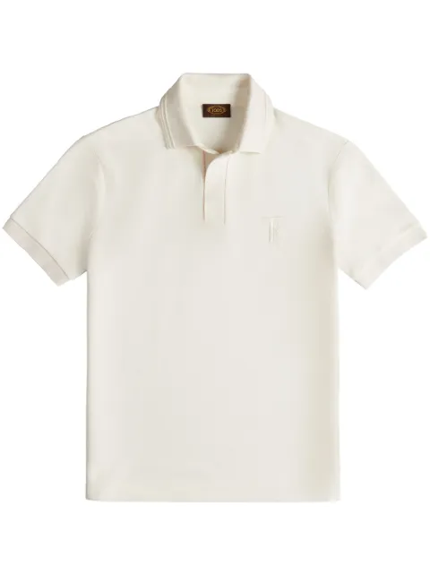 Tod's embroidered-logo polo shirt White X5MB2495500WGD