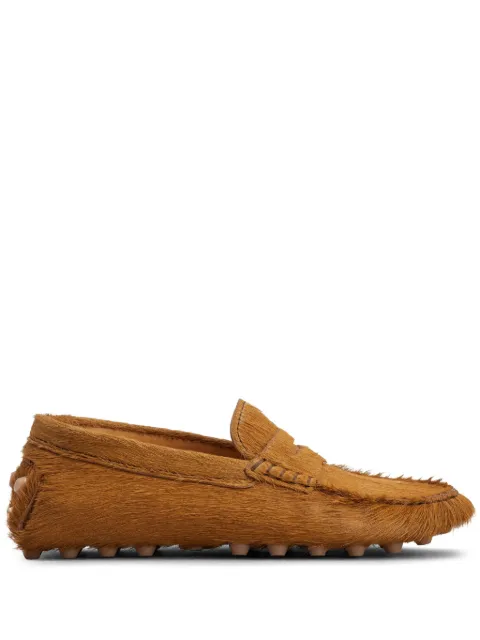 Tod's Gommino calf-hair loafers Brown XXW52K00010EJZ
