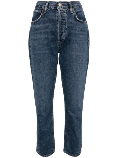 AGOLDE mid-rise tapered jeans Blue A056B1604