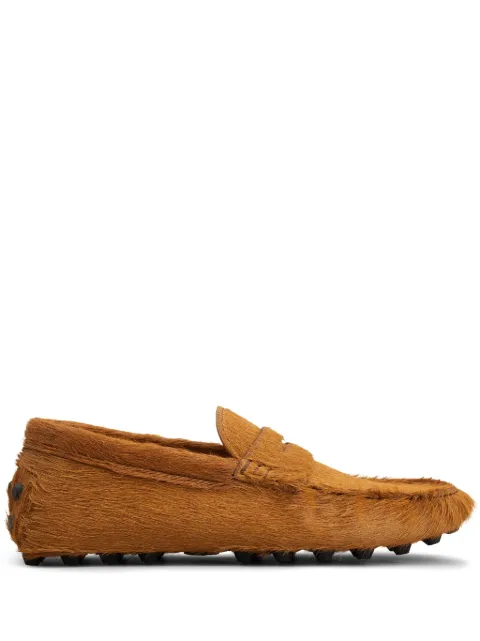 Tod's Gommino calf-hair loafers Brown XXM52K00640EJZ