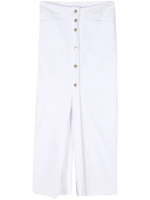 LITKOVSKA Elise denim maxi skirt White S021SS24