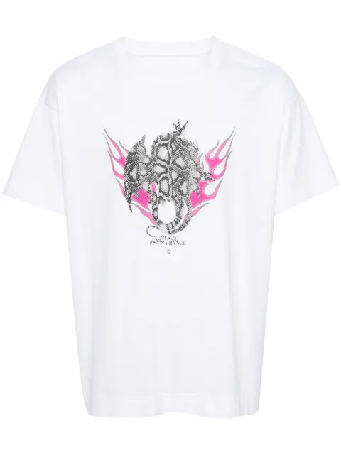 Givenchy logo-print cotton T-shirt White BM71JB3YJY100