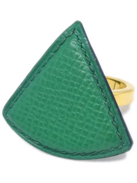 Hermès Pre-Owned 1990-2000s triangle scarf ring Gold 133169