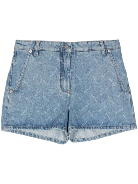 Bally chevron-logo denim shorts Blue WTR01WCO264