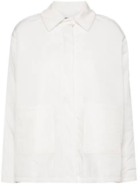 Fabiana Filippi crinkled padded shirt jacket White CTD274F567D6420000