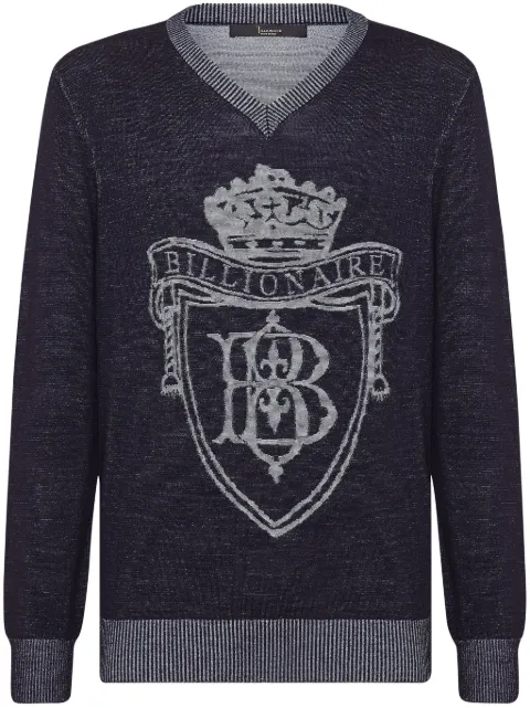 Billionaire Silk Pullover Blue WADCMKO1407BKN001N