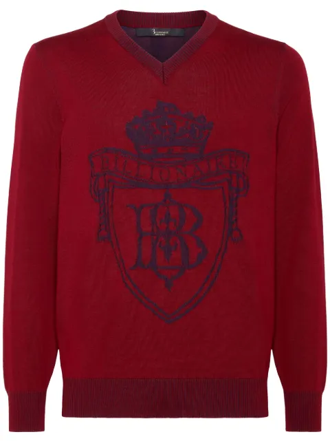 Billionaire Wool Pullover Red WADCMKO1407BKN001N
