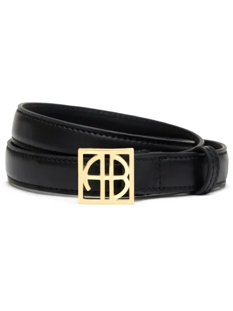 ANINE BING Monogram belt Black A1210461000