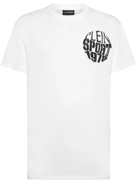 Plein Sport logo-print crew-neck T-shirt White FADCMTK7561STE003N