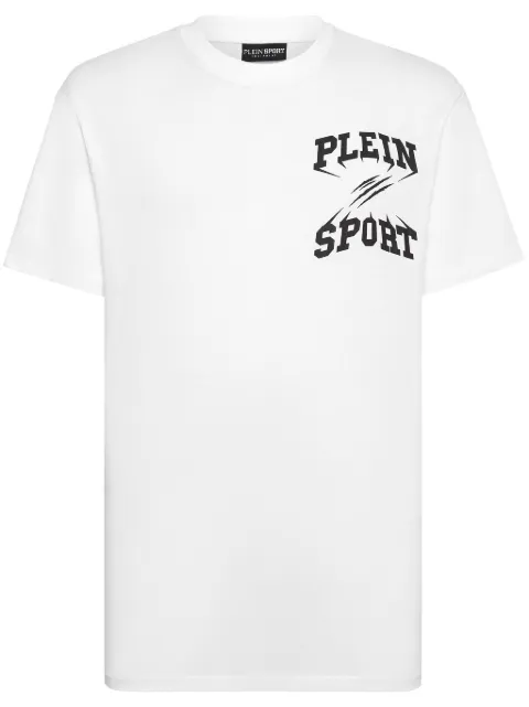 Plein Sport logo-print crew-neck T-shirt White FADCMTK7560STE003N