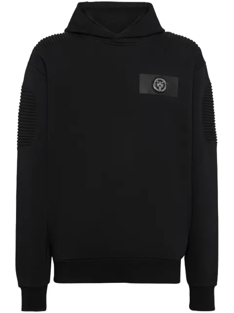 Plein Sport ribbed panelling hoodie Black FADCMJB3413STE003N
