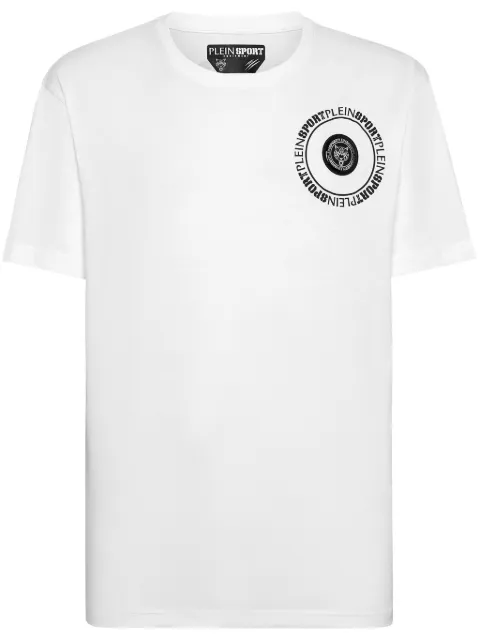 Plein Sport Carbon Tiger print T-shirt White FADCMTK7592STE003N