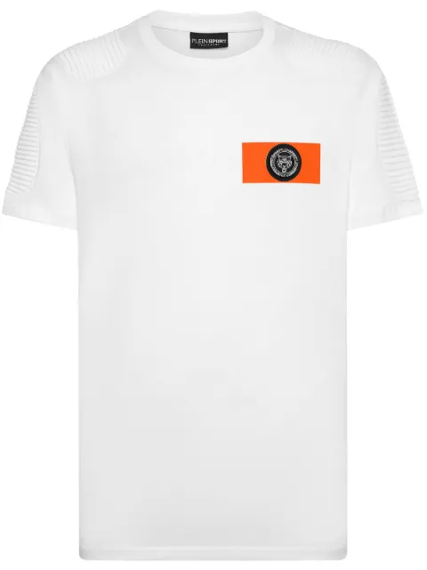 Plein Sport logo patch T-shirt White FADCMTK7574STE003N