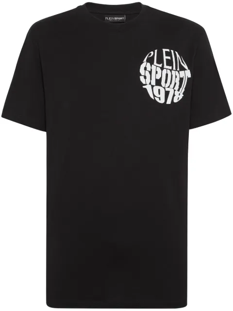 Plein Sport logo-print cotton T-shirt Black FADCMTK7561STE003N