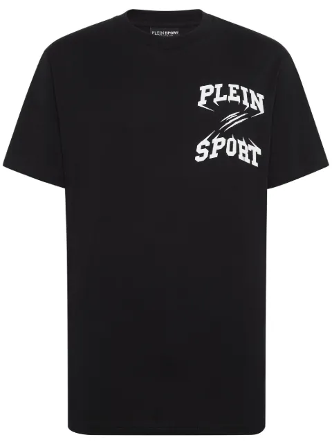 Plein Sport logo-print crew-neck T-shirt Black FADCMTK7560STE003N