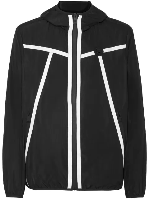 Plein Sport Reflex hooded windbreaker Black FADCMRB2559SXV005N