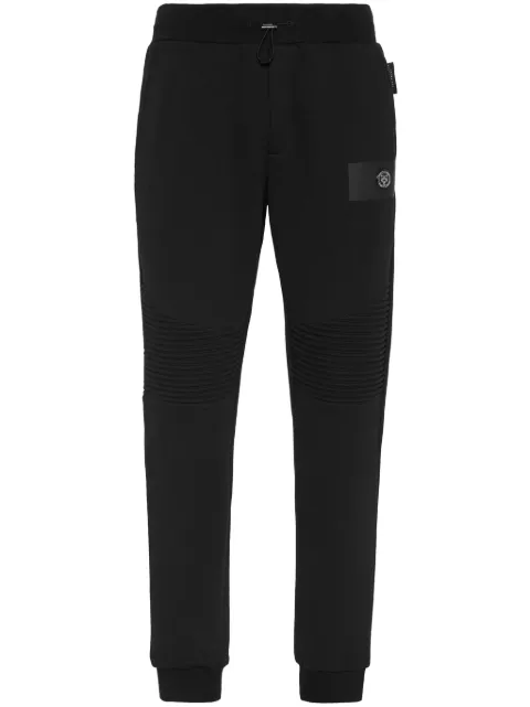 Plein Sport ribbed panelling track pants Black FADCMJT2371STE003N
