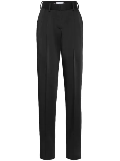 Philipp Plein tailored satin trousers Black FADCWRT1527PTE003N