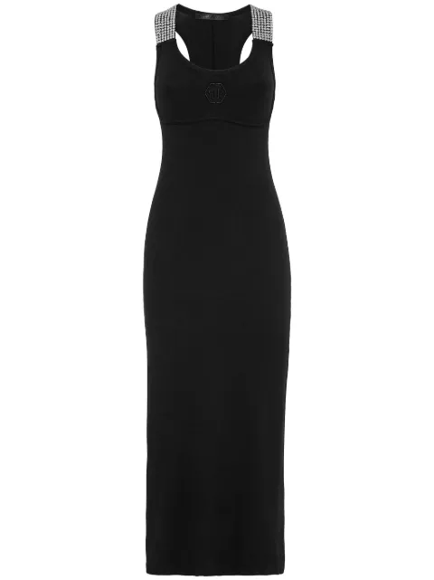 Philipp Plein crystal-embellished tank dress Black FADCWRG3087PJY002N