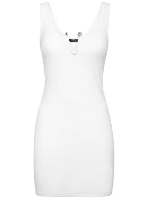 Philipp Plein pierced mini dress White FADCWRG3085PJY002N