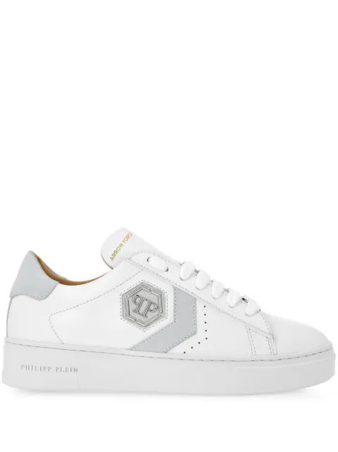 Philipp Plein Arrow Force leather sneakers White FADSWSC2752PLE005N
