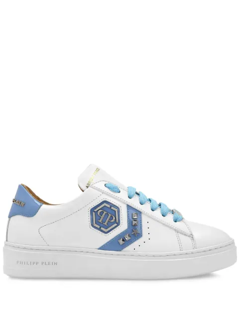 Philipp Plein Arrow Force leather sneakers White FADSWSC2751PLE005N