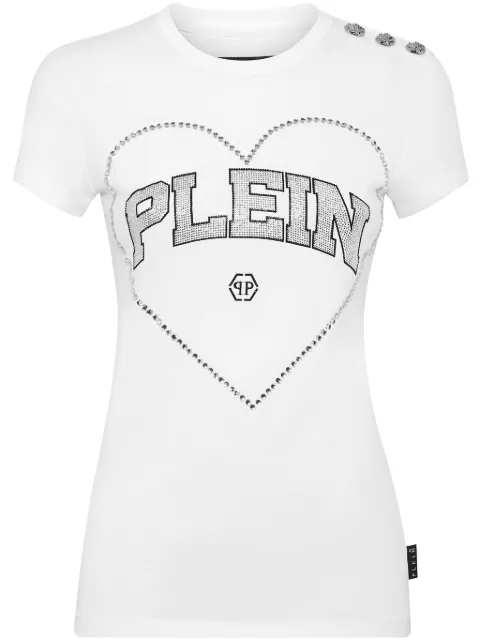 Philipp Plein Sexy Pure Heart T-shirt White FADCWTK3258PJY002N